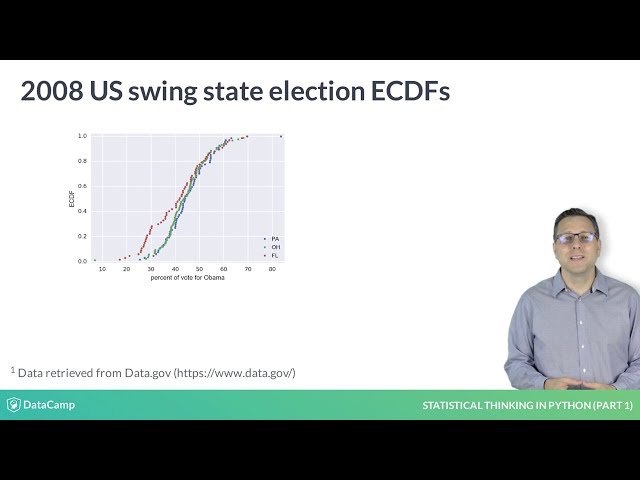 فیلم آموزشی: آموزش پایتون: تمام داده های خود را رسم کنید: ECDF با زیرنویس فارسی