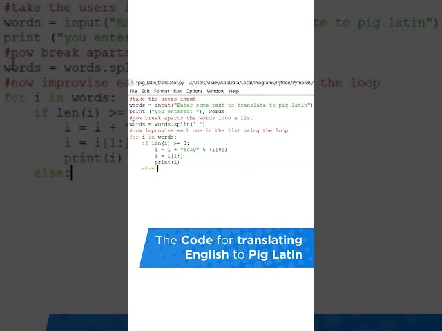 فیلم آموزشی: کد Python To Pig مترجم لاتین | مترجم Pig Lati n با استفاده از پایتون | #شلوارک | Simplile Learn