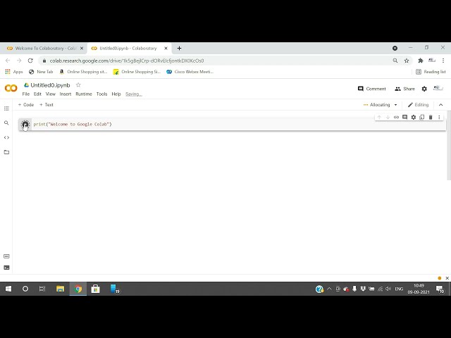 فیلم آموزشی: نحوه اجرای پایتون در GOOGLE COLAB || GOOGLE COLLABORATOR || IDE نوت بوک || برنامه نویسی پایتون با زیرنویس فارسی