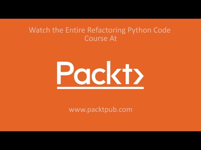 فیلم آموزشی: بازسازی کد پایتون: با استفاده از طناب، کتابخانه بازسازی پایتون|packtpub.com با زیرنویس فارسی