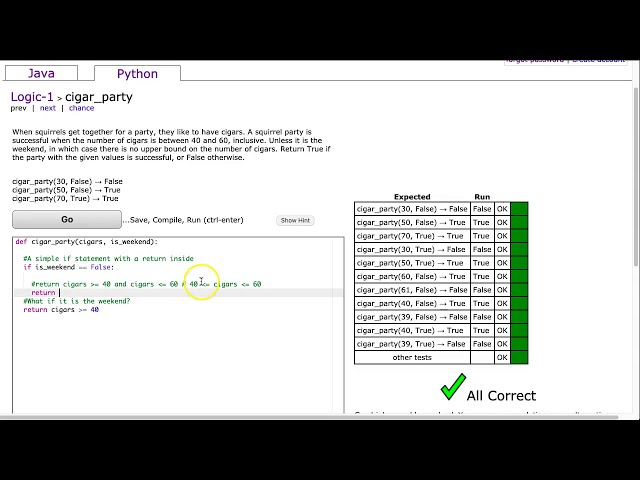 فیلم آموزشی: Codingbat - cigar_party (Python) با زیرنویس فارسی