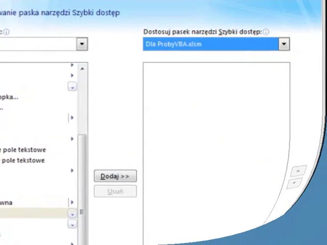 فیلم آموزشی: Excel wlasny pasek narzedzi.wmv