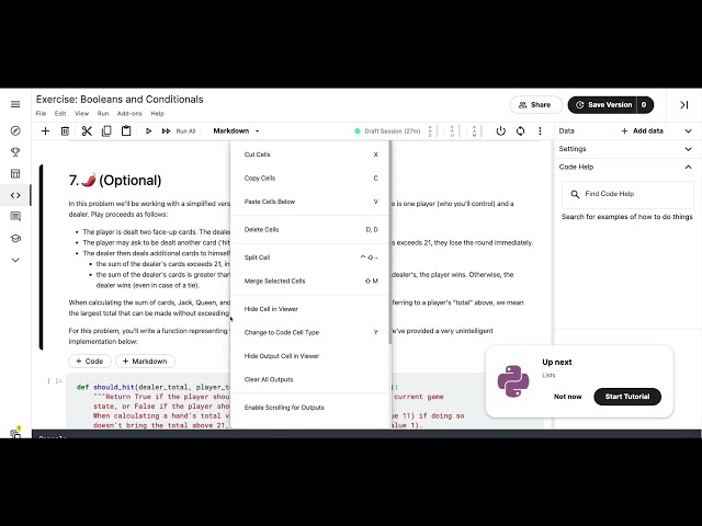 فیلم آموزشی: Kaggle 30 Days of ML - Day 4 - Python Boolean، Conditionals، IF-ELSE - Python ML را در 30 روز یاد بگیرید