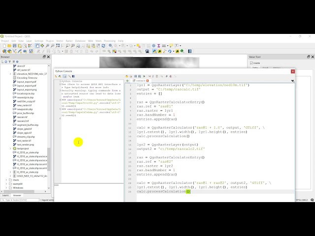 فیلم آموزشی: QGIS Python (PyQGIS) - ماشین حساب رستر در یک اسکریپت پایتون با زیرنویس فارسی