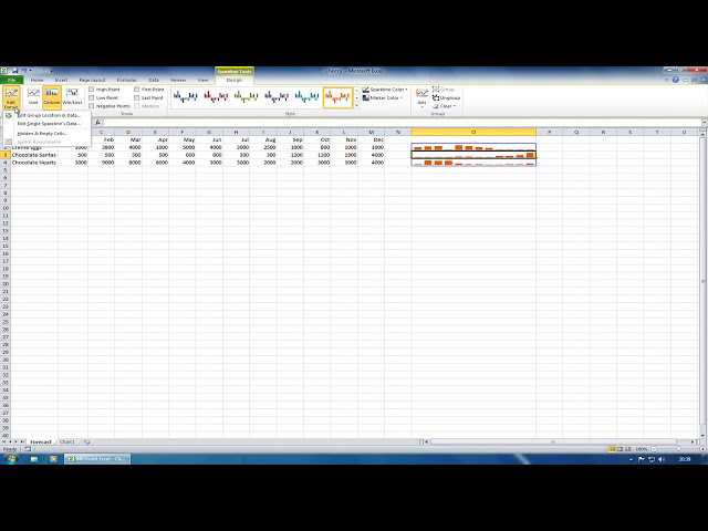 فیلم آموزشی: Excel: از Sparklines برای تجزیه و تحلیل سریع داده ها استفاده کنید با زیرنویس فارسی