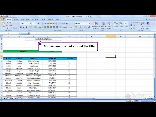 فیلم آموزشی: چگونه با Excel 2007 حاشیه اضافه کنیم؟