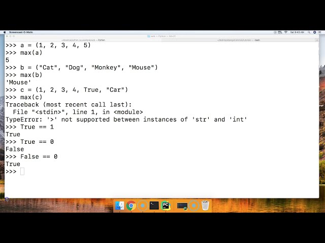 فیلم آموزشی: Python 3.7: نحوه استفاده از تابع داخلی Max() در Tuples با زیرنویس فارسی