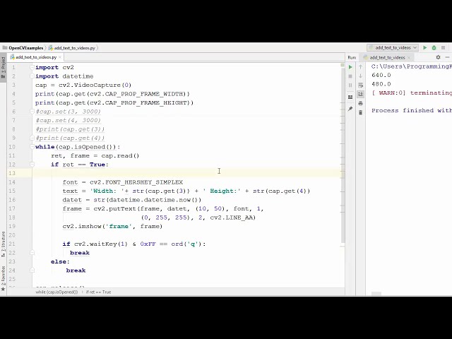 فیلم آموزشی: آموزش OpenCV Python برای مبتدیان 6 - تنظیم پارامترهای دوربین در OpenCV Python با زیرنویس فارسی