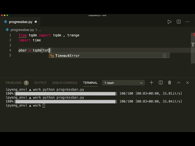 فیلم آموزشی: نحوه اضافه کردن نوار پیشرفت در پایتون فقط با یک خط - آموزش پایتون با زیرنویس فارسی