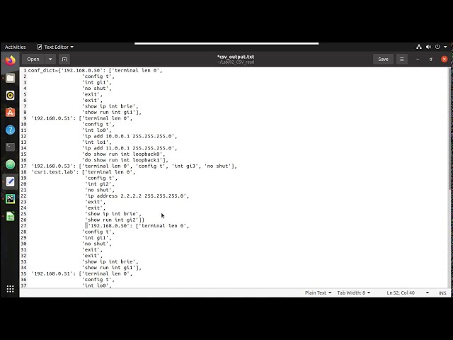 فیلم آموزشی: یادگیری خواندن داده ها از CSV با استفاده از Python برای SSH و CLI Cisco Configuration Paramiko | قسمت 3 با زیرنویس فارسی