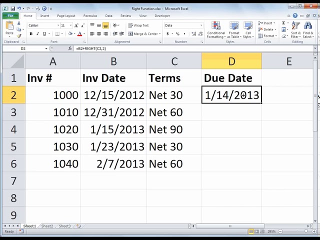 فیلم آموزشی: Excel RIGHT تابع و تاریخ ریاضی با زیرنویس فارسی