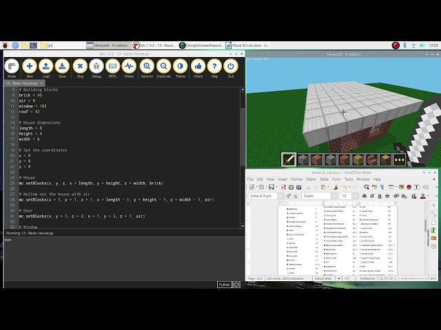 فیلم آموزشی: Minecraft Pi - ساخت خانه با استفاده از Python با زیرنویس فارسی