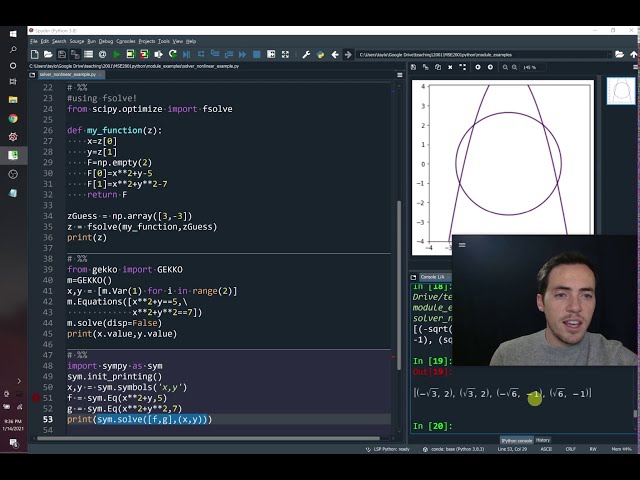 فیلم آموزشی: 21. 4 روش برای حل سیستم معادلات غیر خطی در پایتون با زیرنویس فارسی
