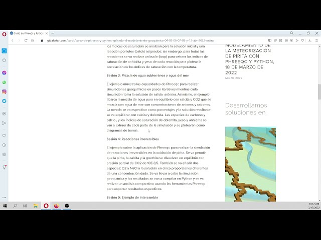 فیلم آموزشی: معرفی دوره Phreeqc و Python برای مدل سازی ژئوشیمیایی - آوریل 2022 - آنلاین با زیرنویس فارسی