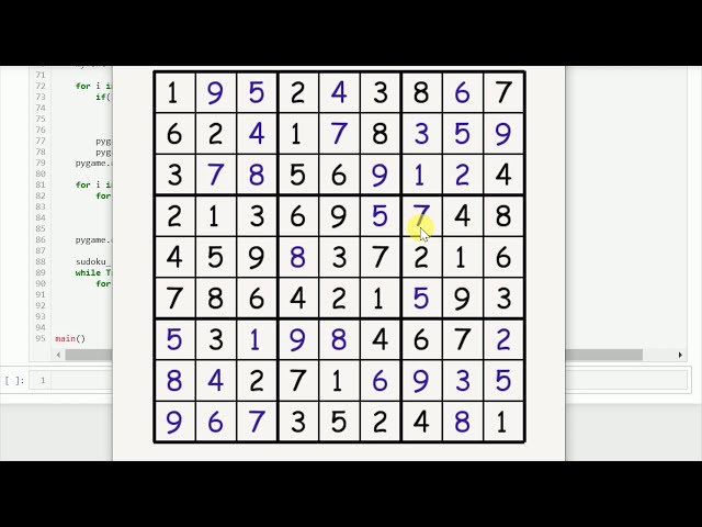 فیلم آموزشی: استفاده از پایتون برای حل سودوکو | Pygame