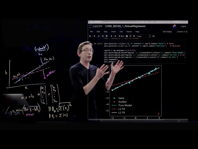 فیلم آموزشی: رگرسیون قوی با هنجار L1 [Python] با زیرنویس فارسی