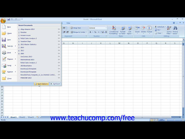 فیلم آموزشی: آموزش Excel 2007 The Microsoft Office Buttons- 2007 Only Microsoft Training Lesson 1.8 با زیرنویس فارسی