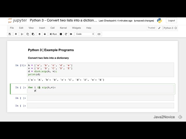 فیلم آموزشی: Python 3 - تبدیل دو لیست به دیکشنری | برنامه های نمونه با زیرنویس فارسی