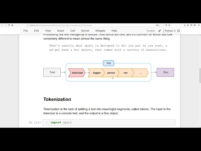 فیلم آموزشی: NLP Tutorial 4 - SpaCy Python Tutorial | استخراج ویژگی های زبانی در NLP با زیرنویس فارسی