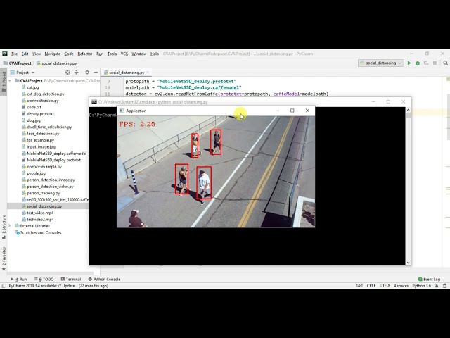 فیلم آموزشی: Ep8 COVID-19 نحوه نظارت بر فاصله اجتماعی | AI Computer Vision | پایتون | سیستم های موشکی با زیرنویس فارسی