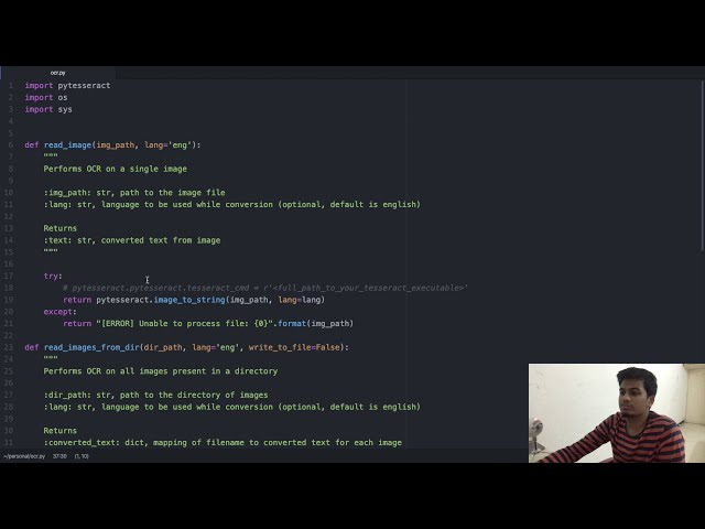 فیلم آموزشی: OCR در 1 خط کد پایتون | استخراج متن از تصاویر