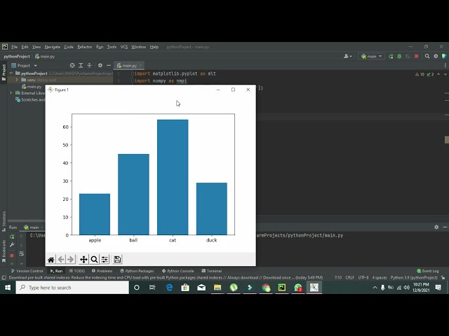 فیلم آموزشی: آموزش ساخت نمودار میله ای در پایتون | نحوه رسم نمودارهای میله ای در pycharm با زیرنویس فارسی