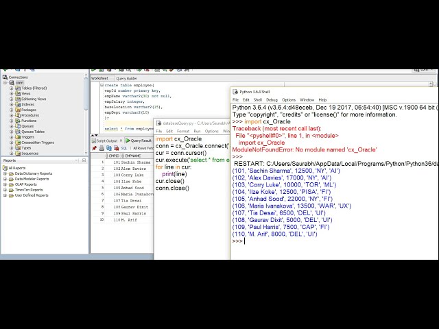 فیلم آموزشی: چگونه با استفاده از ماژول Python Script cx_Oracle داده ها را از پایگاه داده اوراکل بازیابی کنیم؟