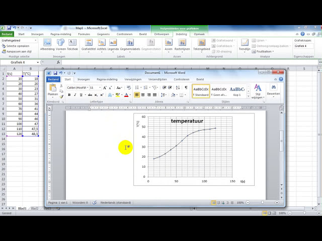 فیلم آموزشی: Natuurkunde grafieken ساخته شده در اکسل 2010 با زیرنویس فارسی