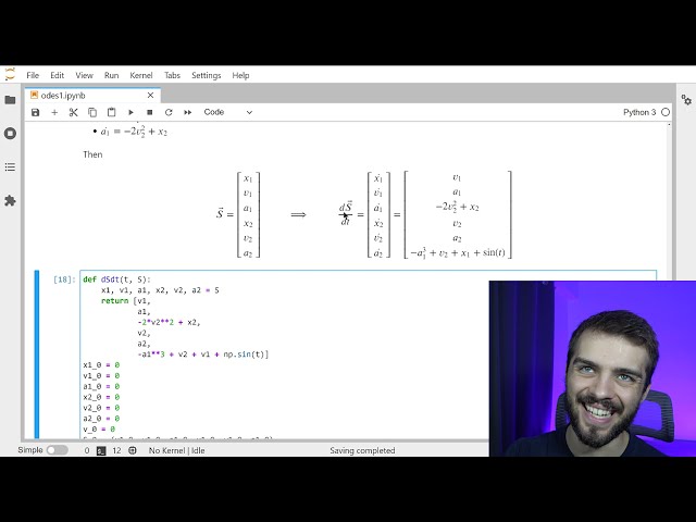 فیلم آموزشی: نحوه حل معادلات دیفرانسیل در پایتون با زیرنویس فارسی