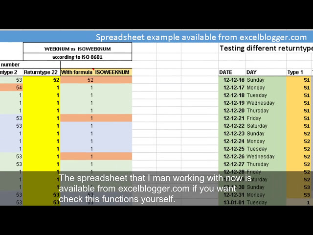 فیلم آموزشی: محاسبه اعداد هفته با WEEKNUM و ISOWEEKNUM (Excel 2013) با زیرنویس فارسی