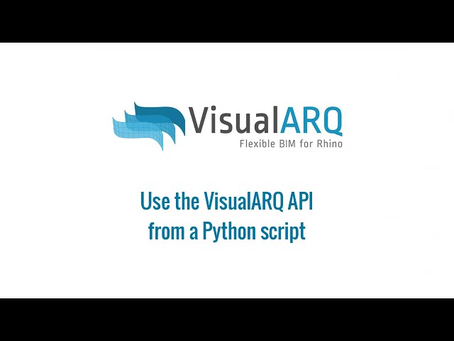 فیلم آموزشی: از VisualARQ API از اسکریپت پایتون استفاده کنید