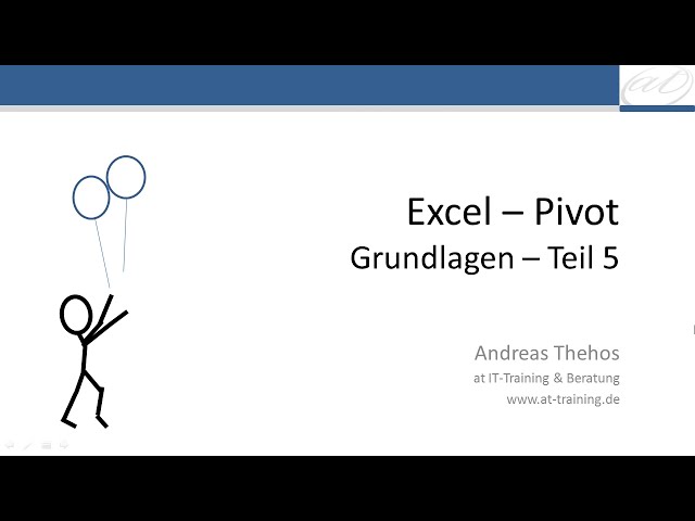 فیلم آموزشی: Excel - Pivot Tutorial 5 - Gruppieren von Texten