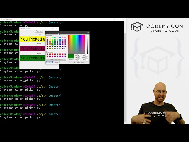 فیلم آموزشی: Color Picker - Python Tkinter GUI Tutorial #49 با زیرنویس فارسی