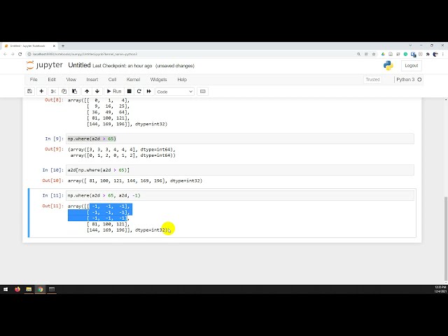 فیلم آموزشی: از numpy.where() برای شرط های If Else در آرایه های پایتون استفاده کنید با زیرنویس فارسی