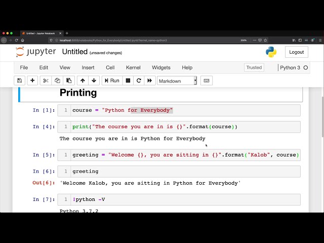 فیلم آموزشی: Python: Print Formatting