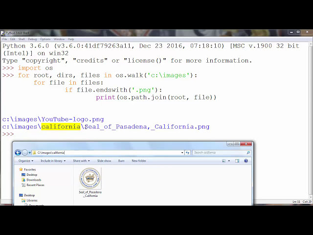 فیلم آموزشی: آموزش پایتون - نحوه یافتن همه فایل ها در دایرکتوری و زیر شاخه های آن با پسوند png.