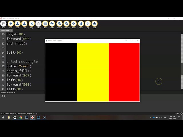 فیلم آموزشی: لاک پشت پایتون - آموزش پرچم بلژیک را کد کنید با زیرنویس فارسی