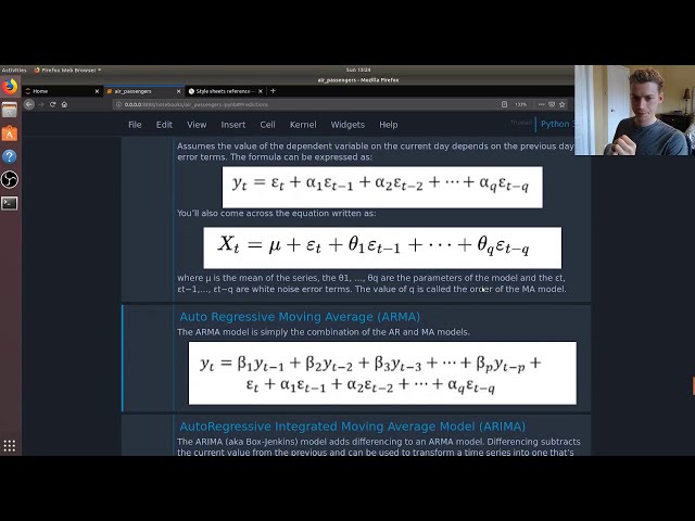 فیلم آموزشی: مثال پایتون مدل ARIMA - پیش‌بینی سری‌های زمانی با زیرنویس فارسی