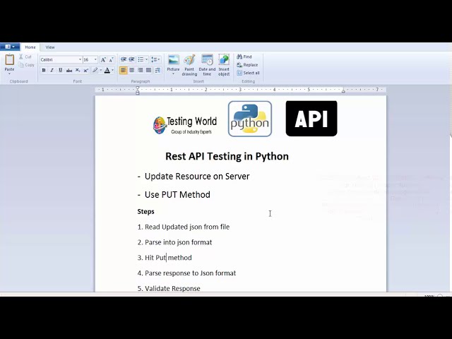 فیلم آموزشی: تست API با استفاده از Python - Write Test Case - PUT Request