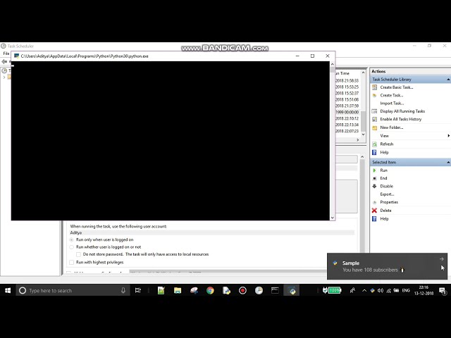 فیلم آموزشی: زمان‌بندی خودکار اسکریپت‌های پایتون با Windows Task Scheduler قسمت 3