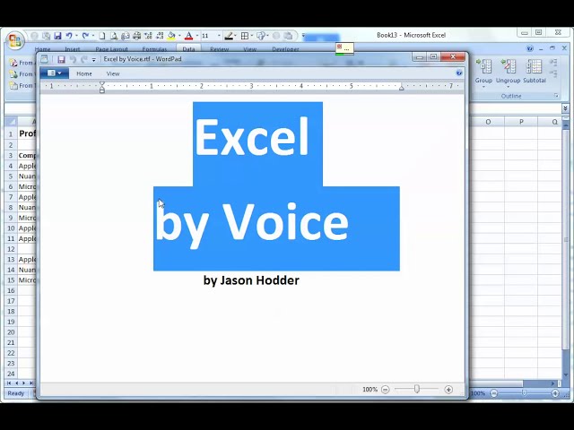 فیلم آموزشی: Excel توسط Voice. تشخیص گفتار جادویی برای صفحات گسترده. (اژدها به طور طبیعی صحبت می کند) با زیرنویس فارسی