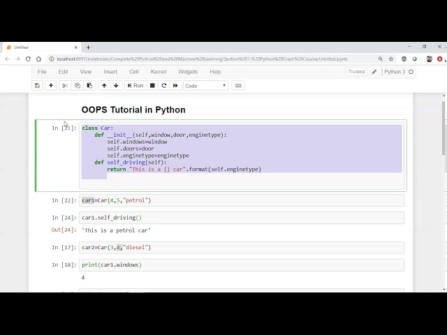 فیلم آموزشی: آموزش 21- آموزش پایتون OOPS- کلاس ها، متغیرها، روش ها و اشیاء با زیرنویس فارسی