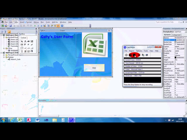 فیلم آموزشی: VBA Excel 006 - فرم کاربر Splash Screen با زیرنویس فارسی