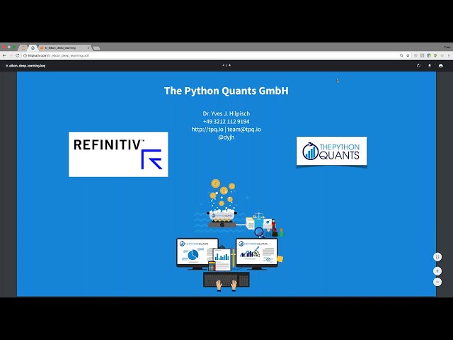 فیلم آموزشی: آموزش Python Quants 13 - Deep Learning - Financial Time Series Predict | توسعه دهندگان Refinitiv با زیرنویس فارسی