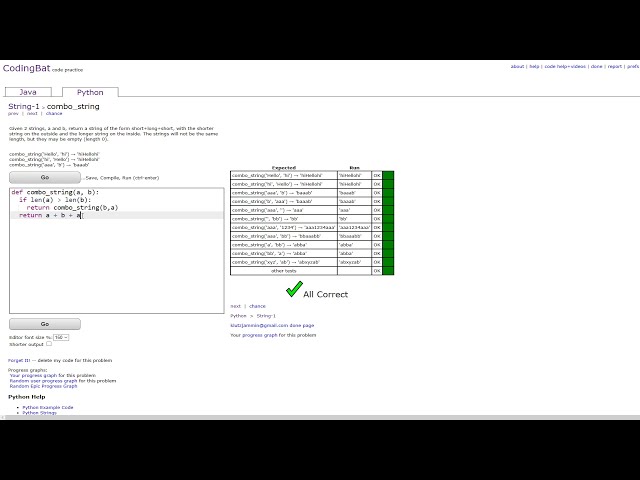 فیلم آموزشی: String-1 (combo_string) آموزش پایتون || codingbat.com با زیرنویس فارسی