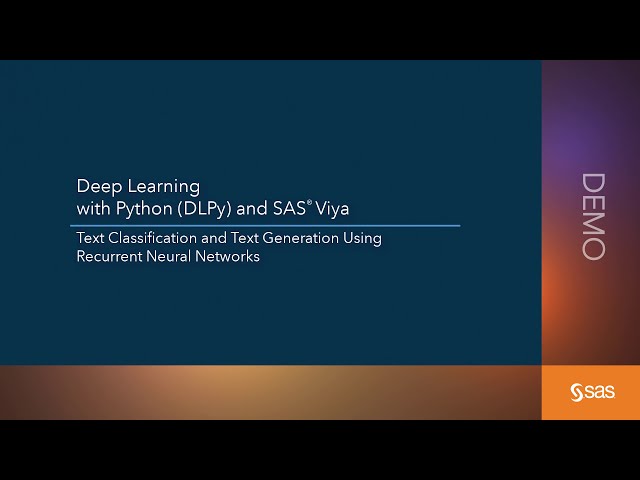فیلم آموزشی: نسخه ی نمایشی SAS | یادگیری عمیق با پایتون (DLPy) و SAS Viya با زیرنویس فارسی