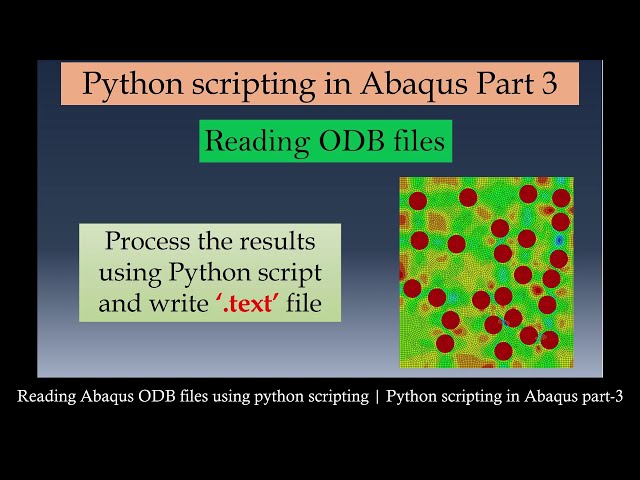 فیلم آموزشی: ارسال چندین کار در Abaqus با استفاده از فایل های INP و python | اسکریپت نویسی پایتون در Abaqus قسمت 4