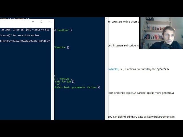 فیلم آموزشی: PyPubSub - ایجاد اولین برنامه اشتراک انتشار شما در پایتون با زیرنویس فارسی