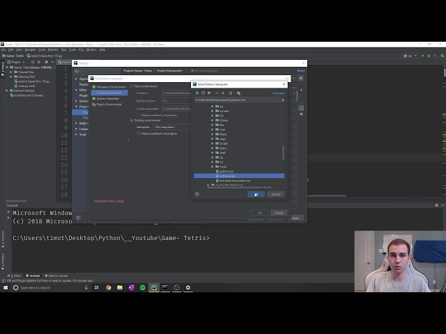 فیلم آموزشی: چگونه خطای واردات PyCharm را برطرف کرده و مترجم خود را راه اندازی کنید با زیرنویس فارسی