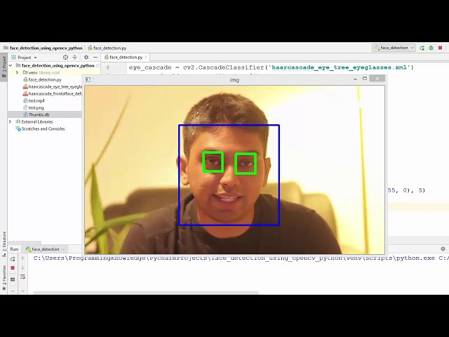 فیلم آموزشی: آموزش OpenCV Python برای مبتدیان 36 - طبقه بندی کننده های آبشاری مبتنی بر ویژگی تشخیص چشم با زیرنویس فارسی